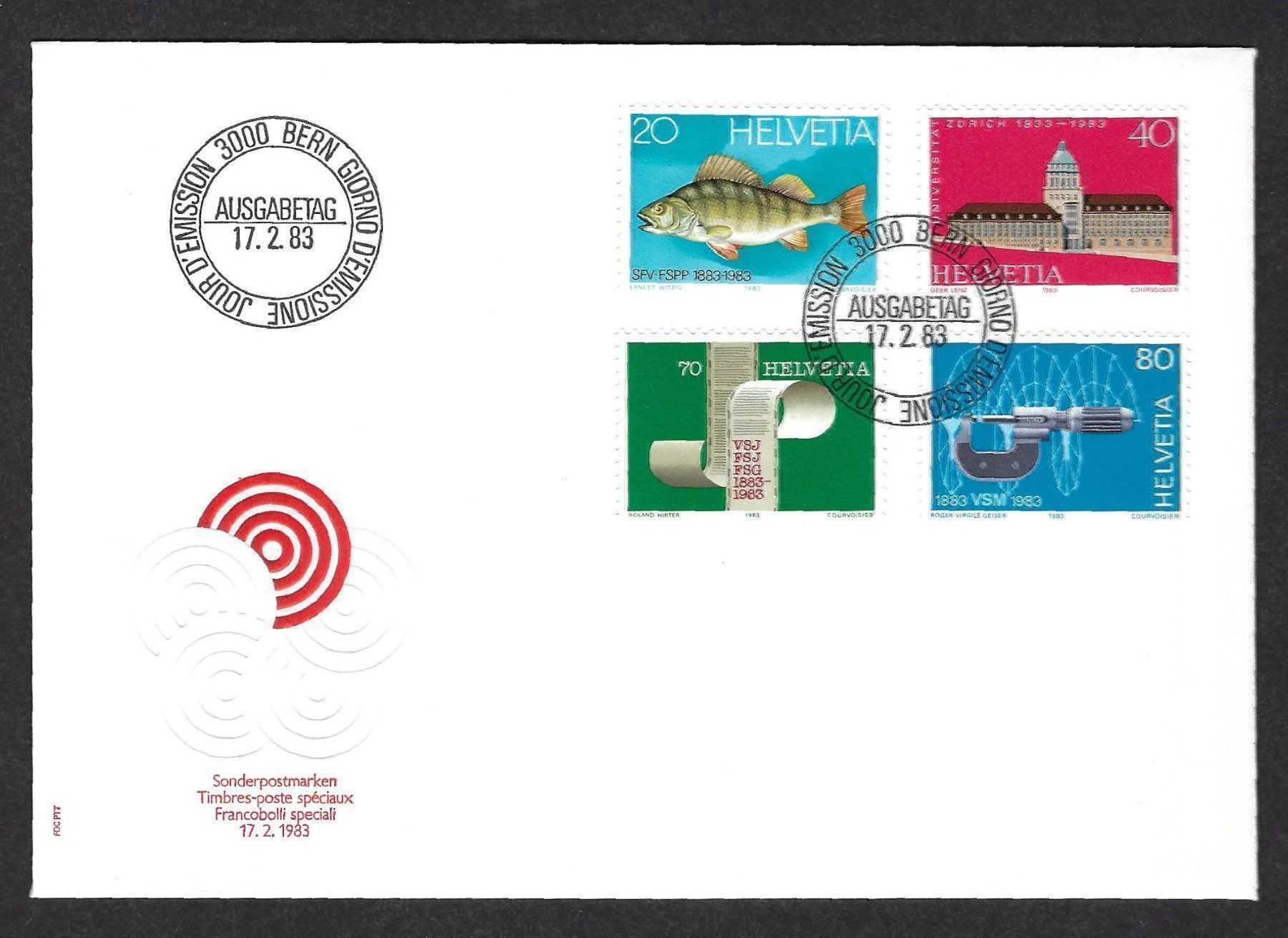 Tous les timbres: Sonderpostmarken 1983, Ersttagsbrief – D'occasion à Luzern par Einh0rn