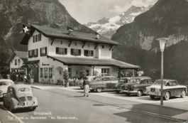 Grindelwald  BE  - Tea-Room AU RENDEZ-VOUS / Autos   um 1961