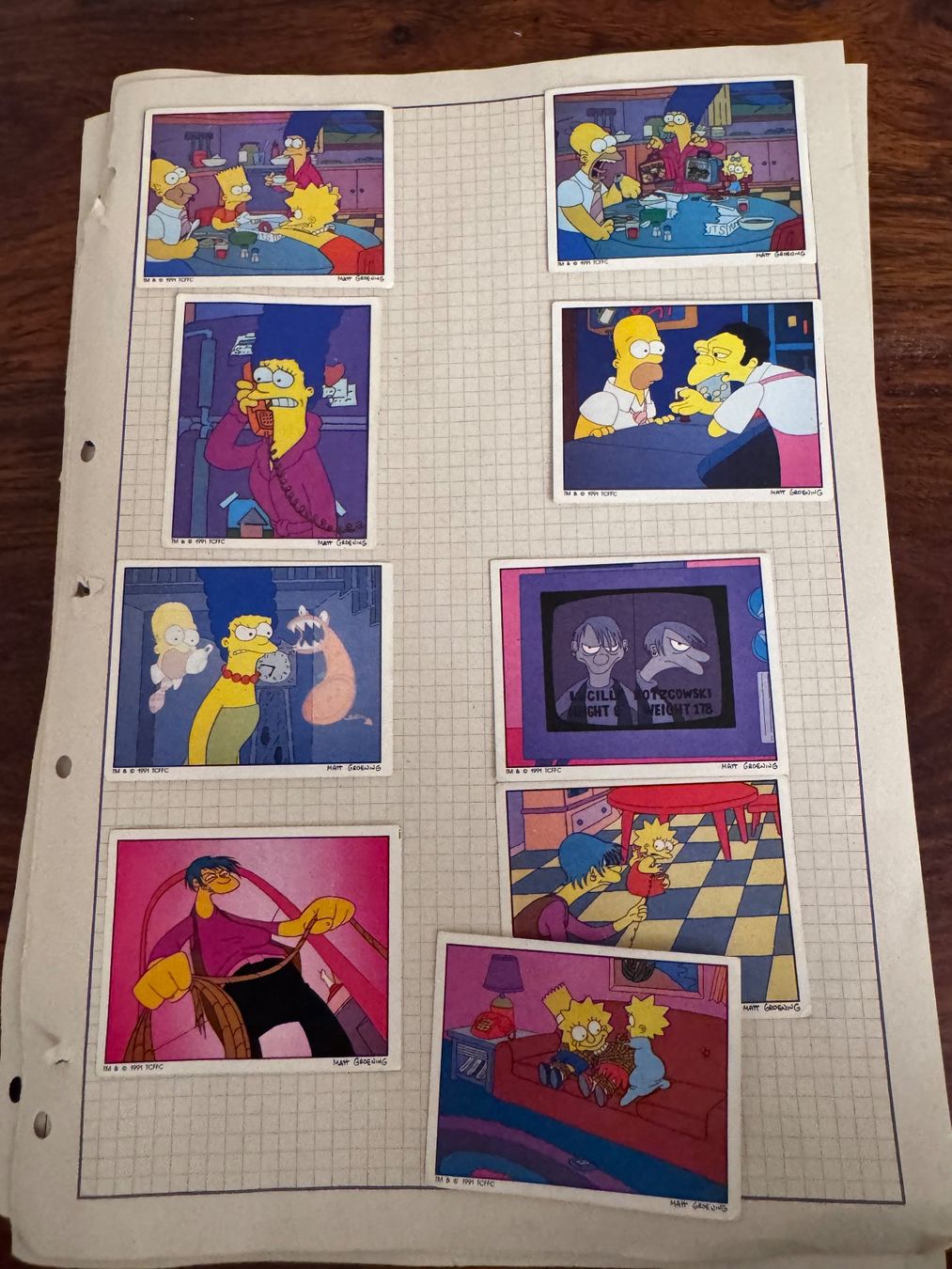 Panini Carte collezionabili: Panini The Simpsons Sticker Set 1991 – Usato da Zürich venduto da 2013tg 1
