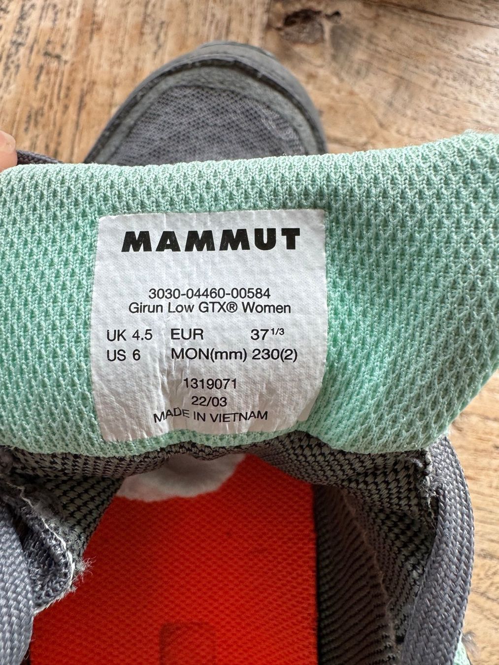 Mammut Scarpe da uomo: Wanderschuhe, Trekkingschuhe, Outdoorschuhe MAMMUT 37 1/3 – Usato da Wil SG venduto da Fags8m 6