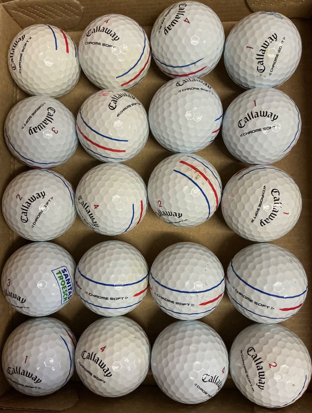 Callaway Palloni: Callaway 20 Crome Soft + 20 ERC Soft mit Erfahrung – Usato da Allschwil venduto da Gorgeli
