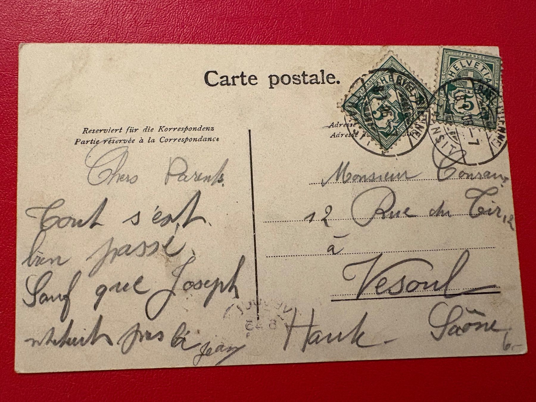Cartoline postali: 1906 // Taubenloch - Schlucht – Usato da St-Légier-Chiésaz venduto da Theo006 1