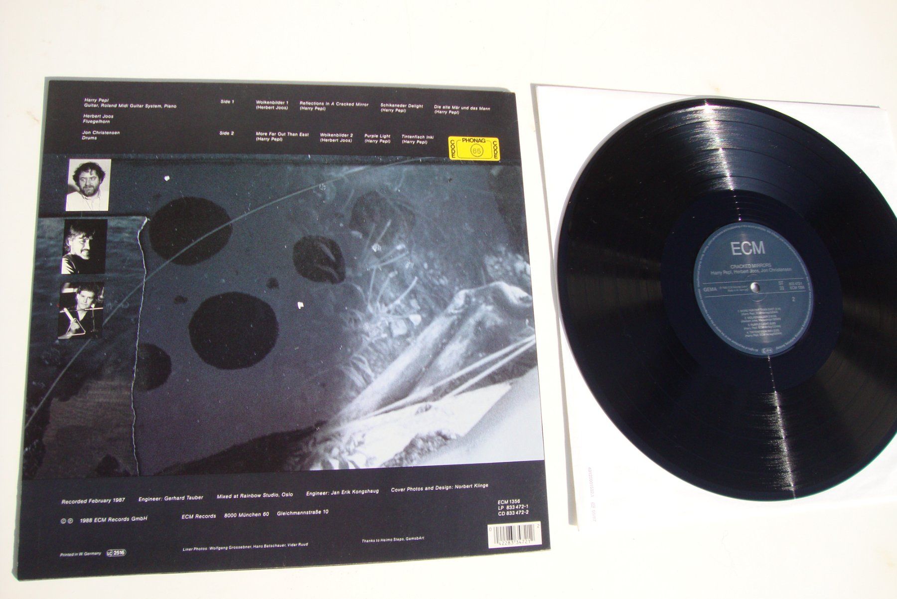 Dischi in vinile: CRACKED MIRRORS  Harry Pepl, Herbert Joos - LP JazzLabel ECM – Usato da Bern venduto da Uli_10_11 1