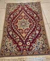 Schöne handgeknüpfter pers. Teppich -Nain Grösse 128x90cm 