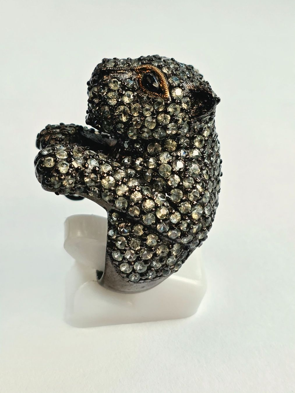 Ringe: Ring Panther hellblauen Edelsteinen Grösse 57 – Neu (gemäss Beschreibung) aus Zürich von Bieter04 1