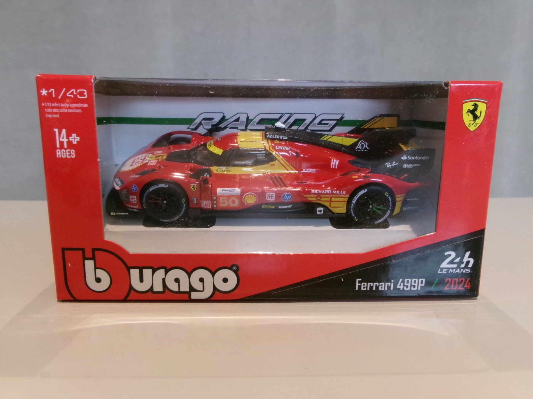 Bburago Modellini d'auto: 1:43 / Ferrari 499P / Le Mans / WEC / Hypercar – Nuovo e nell'imballaggio originale da Welschenrohr venduto da StarRecordsGmbH 1