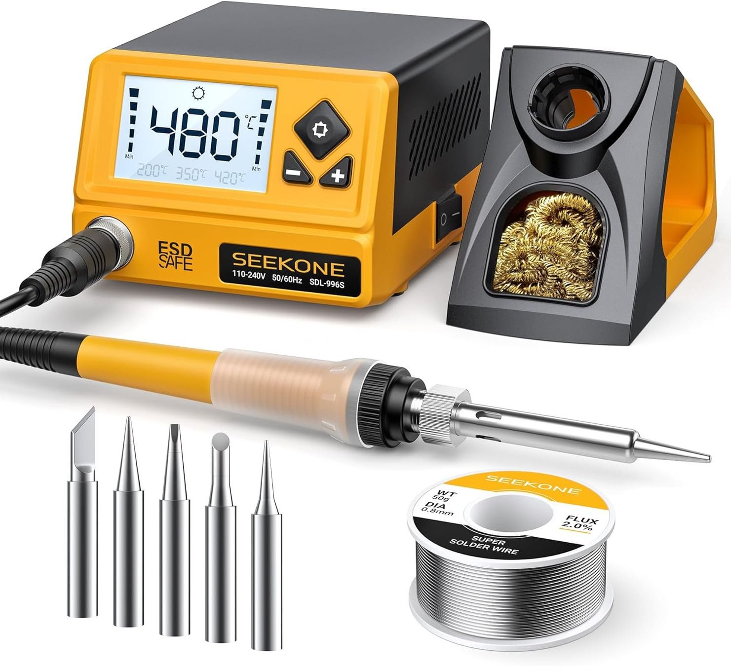 Saldatori: Lötstation 60W Profi Lötkolben Einstellbare Temperatur – Nuovo e nell'imballaggio originale da Hundwil venduto da Stallone6