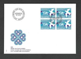 CH FDC Viererblock 1983