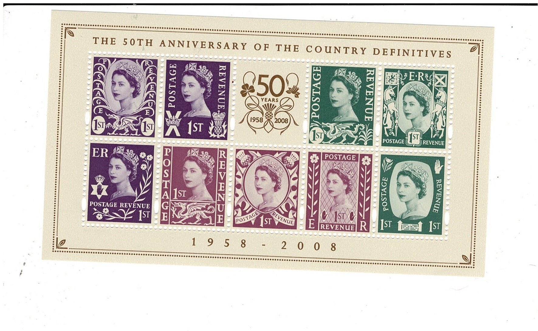 Tutti i francobolli: UK 50 years definitives 1 KB ** – Nuovo (secondo la descrizione) da Lausanne venduto da Whorvath