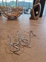 Eierbecher Hahn & Henne aus Metall