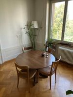 Table ronde avec rallonges