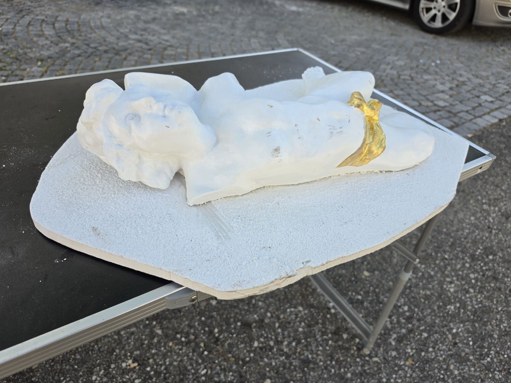 Statuette: Relief Engel mit Goldband Weiss/Gold  – Usato da Mettlen venduto da elios0888 6