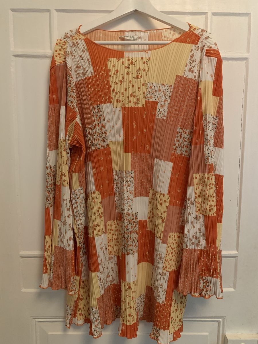 Monki Vestiti: Pleated long dress patchwork print size M – Usato da Zürich venduto da eli_9gkk