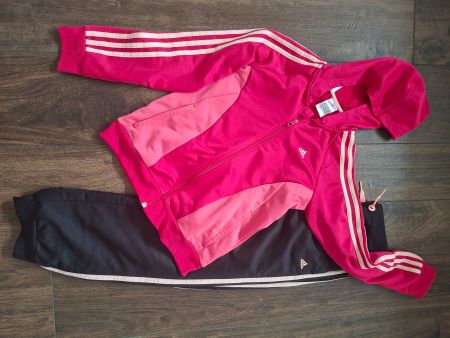 Adidas Trainingsanzug Pink Schwarz Grösse 152 Mädchen