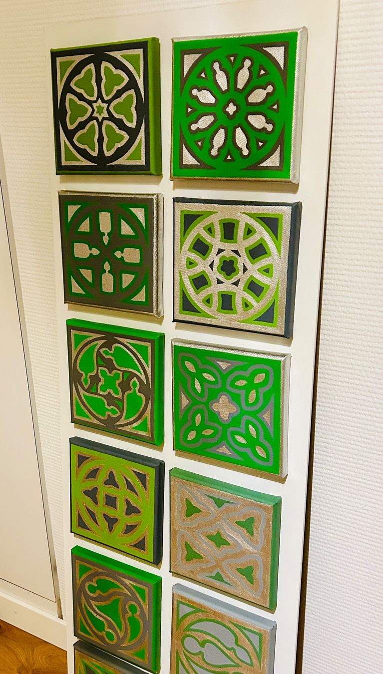 Foto & Immagini: Handgemaltes  Einzelstück 37,5 x 106 cm – Nuovo (secondo la descrizione) da Gunten venduto da starfish3 7
