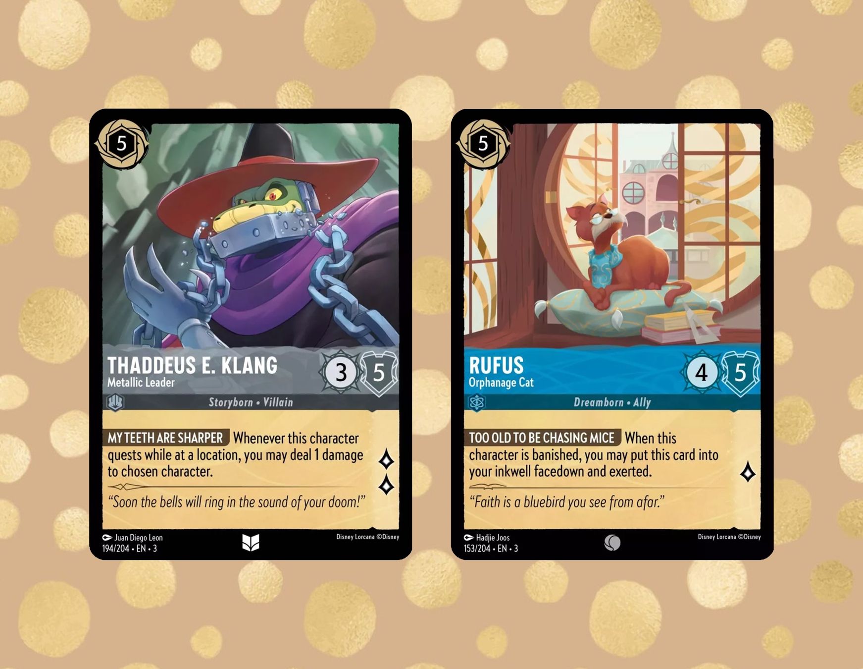 Disney Carte collezionabili: Lorcana Inklands / THADDEUS E. KLANG + RUFUS / EN - 3 – Nuovo (secondo la descrizione) da Zürich venduto da robbyrobot