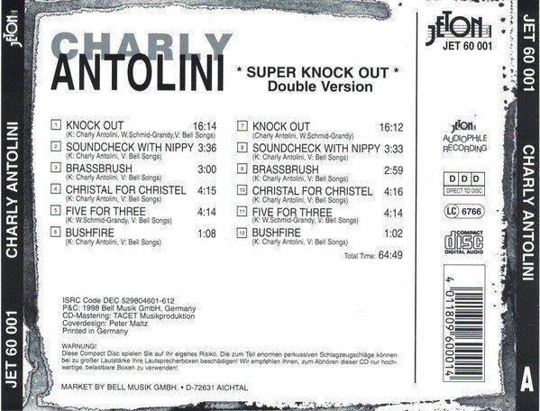 CD: Charly Antolini with Wolfgang Schmid & Nippy Noya – Usato da Unterbäch VS venduto da soqun 1