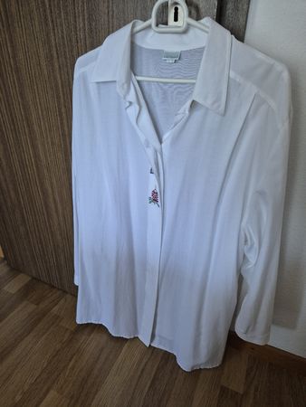Ulla Popken Sommerbluse weiss  46/48