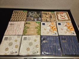 Neu - Servietten - Weihnachten - 12 Packungen - 33cm x 33cm