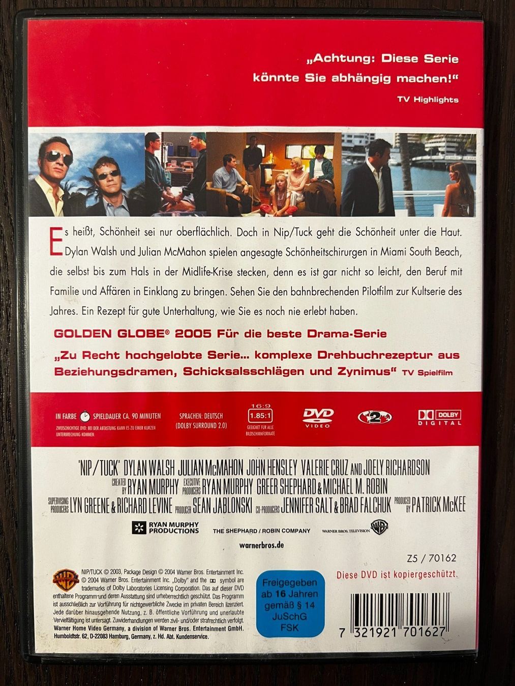 Tutti i DVDs: Nip Tuck Pilot Film – Usato da Zürich venduto da FilmFreunde 1