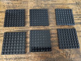 lego 41539 lot de 6 pièces Black Plate 8 x 8