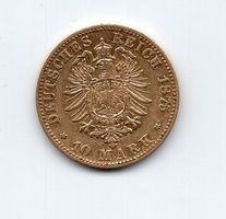 (34) 10 Mark Hessen 1875 Gold vz/stgl