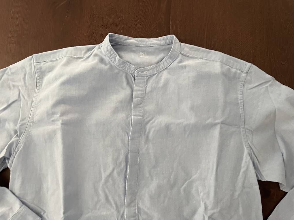 Camicie: Hellblaues Muji Hemd mit Mao Kragen – Usato da Zürich venduto da joe_zh8048 2