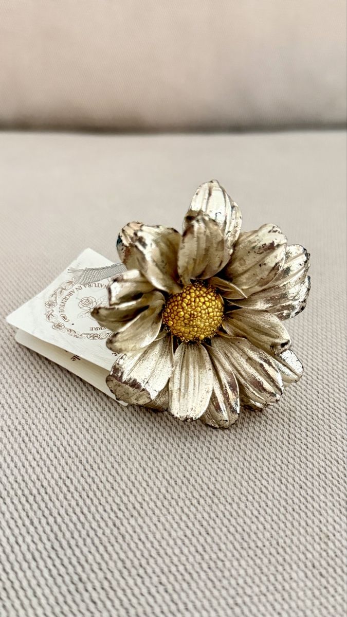 Tutte le decorazioni: Fiore Pierre Argento 925 e Oro 24kt – Nuovo (secondo la descrizione) da Castel San Pietro venduto da ste_xg59