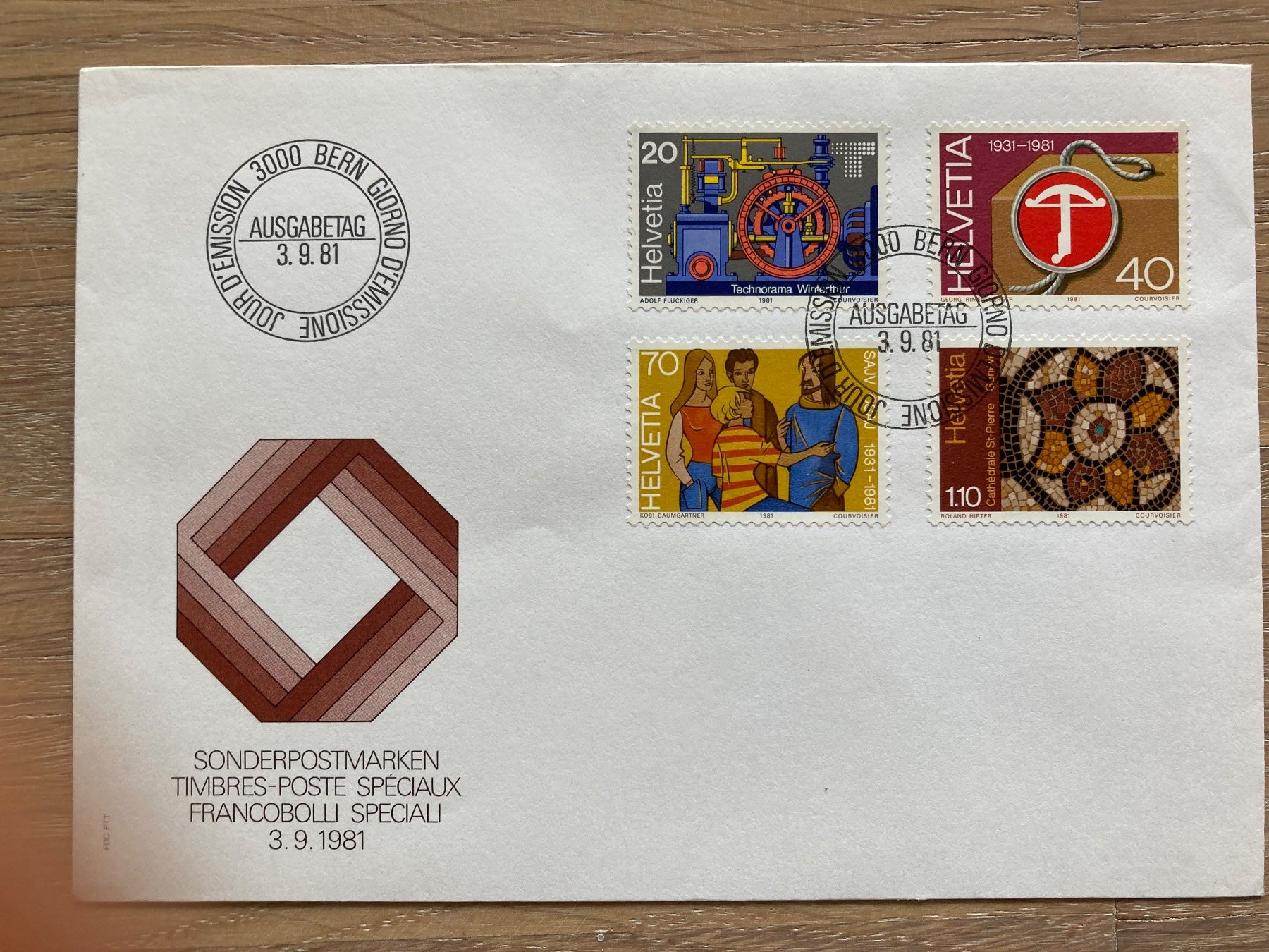 Tutti i francobolli: Ersttagsbrief FDC Schweiz – Original – Usato da Vallamand venduto da sugoi3012