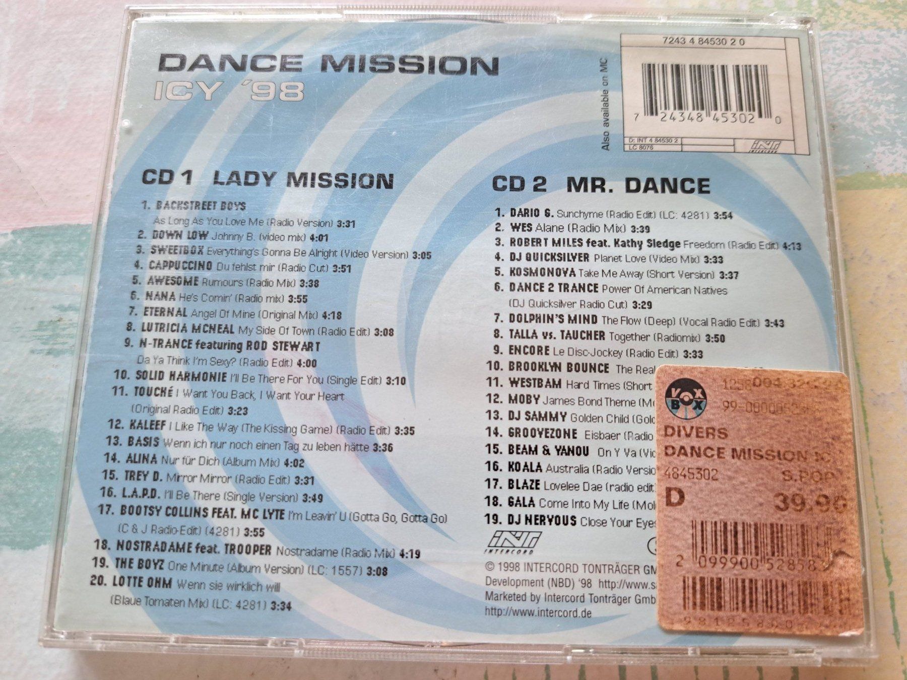 CDs: Cd Dance Mission  Icy '98 – D'occasion à Pully par bro_n52j 1