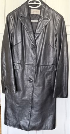 Leonardo Leather Coat - Stylish Winter Warmer, Black