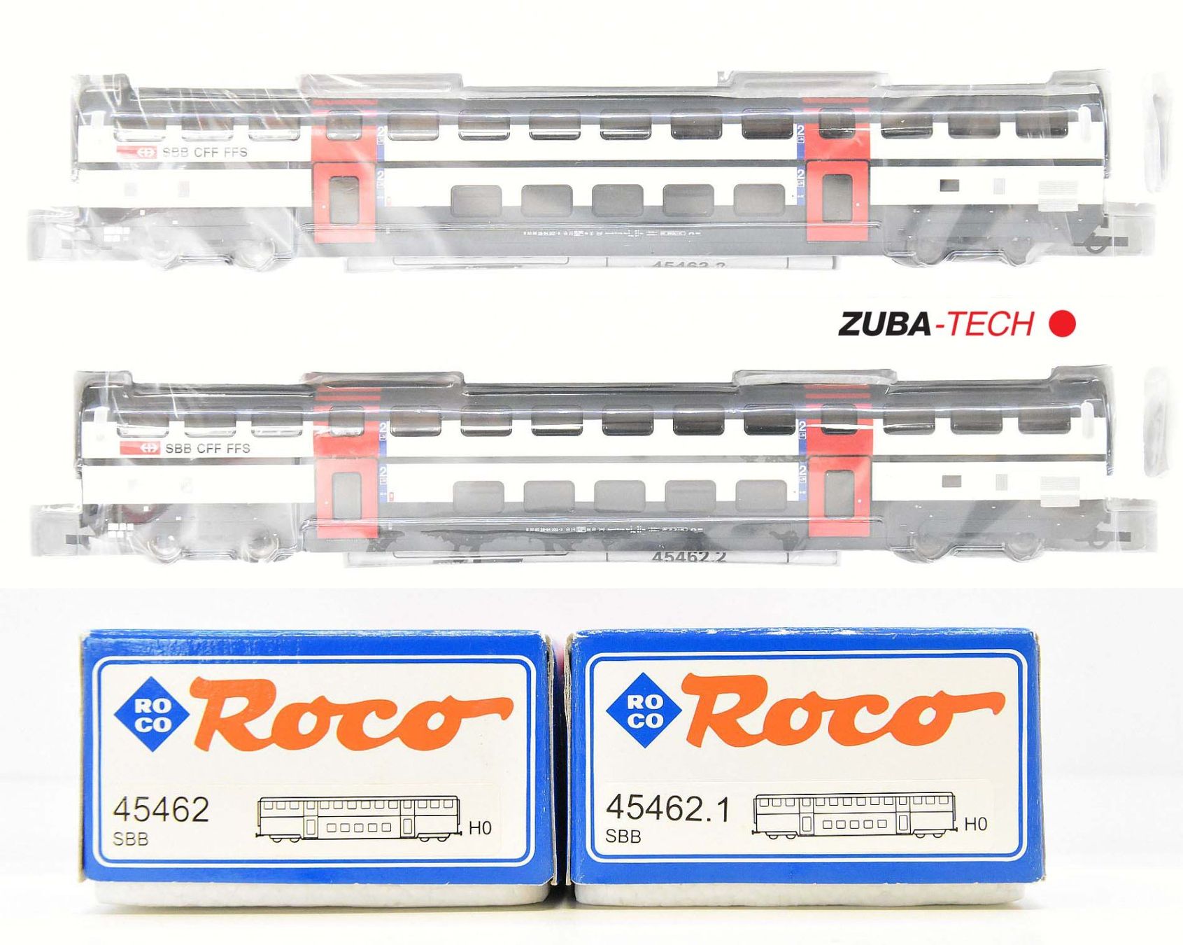 Roco 2x Doppelstockwagen IC 2000 der SBB H0 GS mit OVP (Neu (gemäss ...