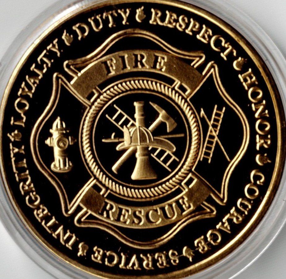 Medaglie: Fire_Rescue_Service_Integrity_Loyalty_Duty_Respect_Medaill 2 – Nuovo (secondo la descrizione) da Hombrechtikon venduto da Fraese01 4