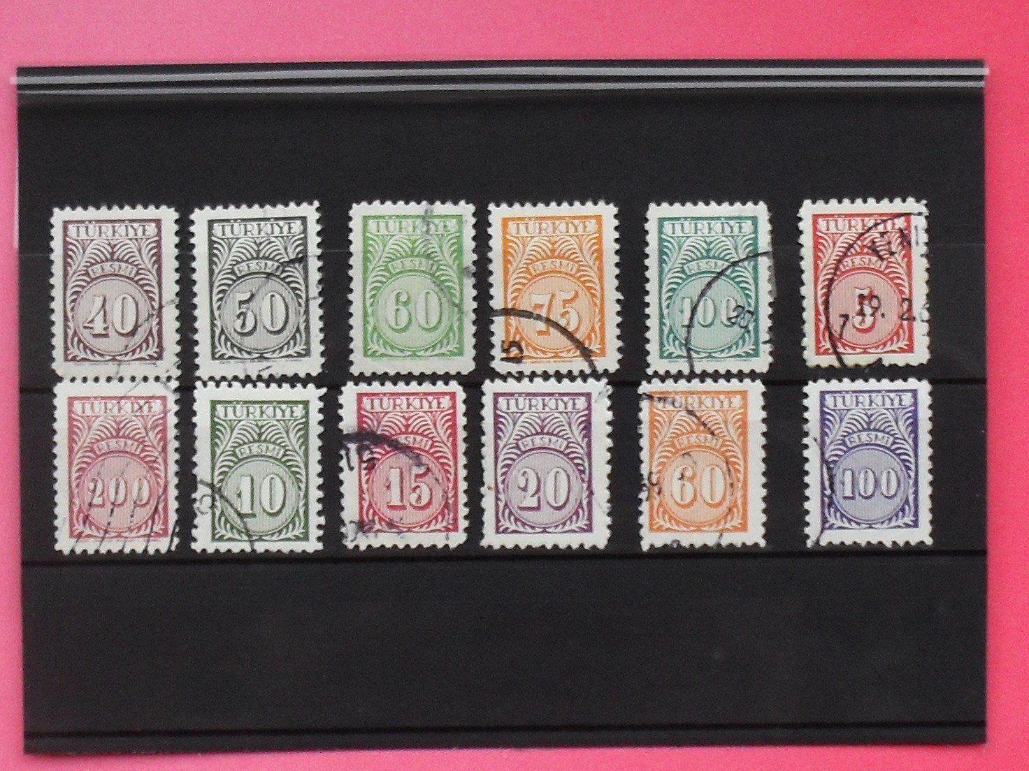 Tutti i francobolli: TUERKEI - Werte 1957 gestempelt !!! – Usato da zuerich venduto da Ocean99