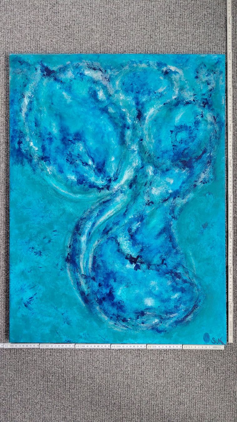 Dipinti: Abstraktes Acrylbild, handgemalt 60x80cm – Usato da Ballwil venduto da bom_ar