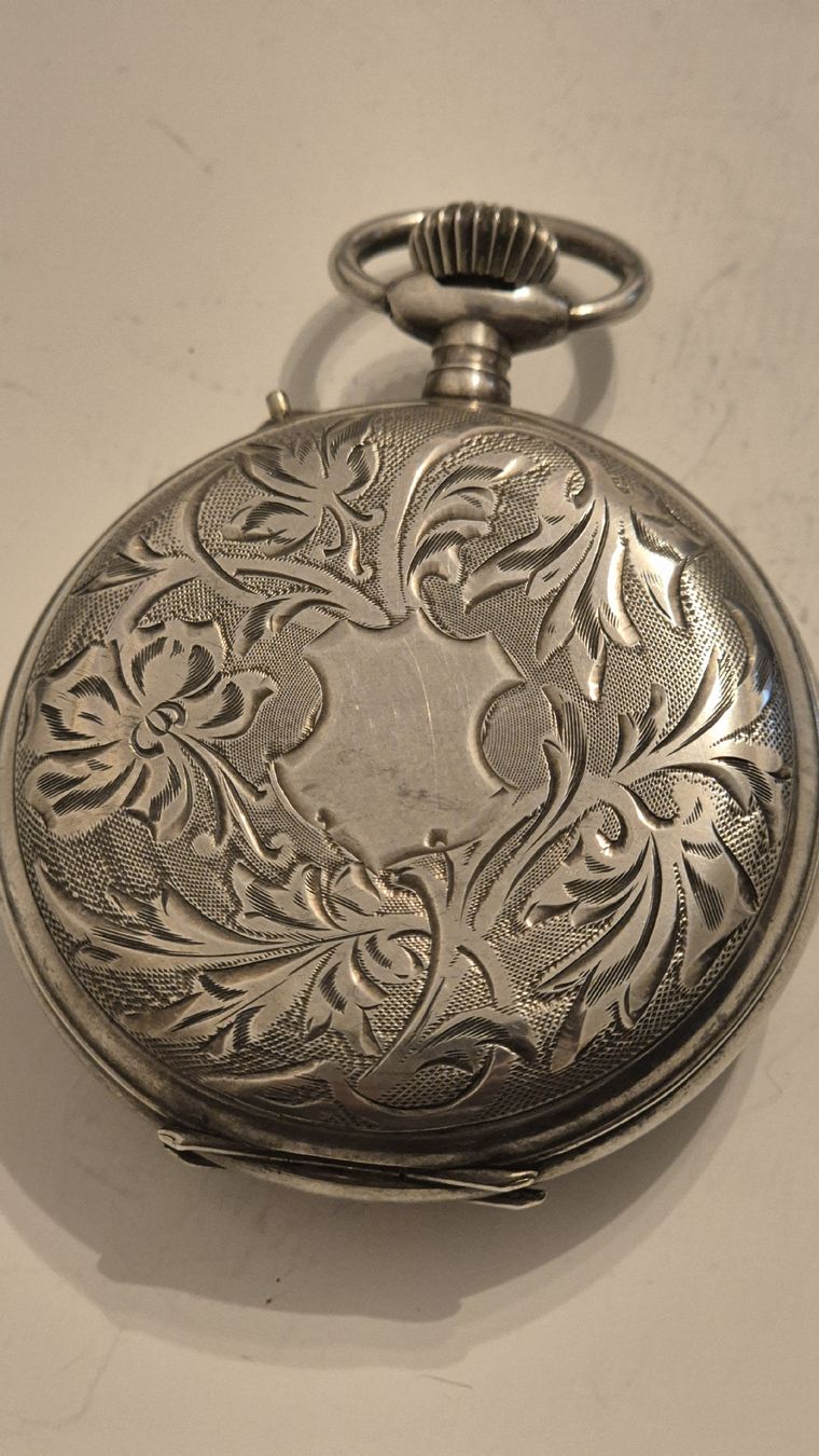 Roskopf Uhren: Schöne Savonette Silber TU, 51.5 mm – Gebraucht aus Marbach SG von Zippo1401 2