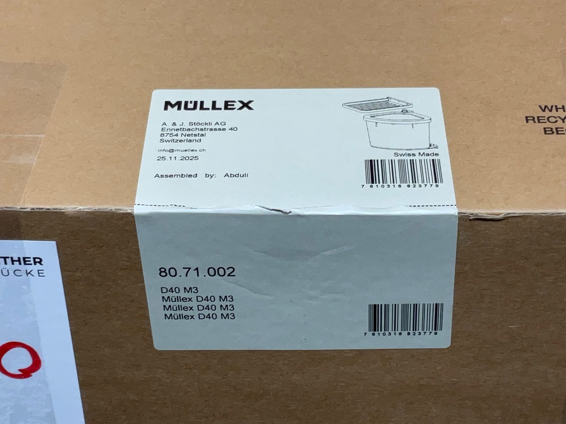 Müllex Cestini per rifiuti: 070 Müllex Abfallsystem D40 M3 – Nuovo e nell'imballaggio originale da Derendingen venduto da Meisterstuecke 4