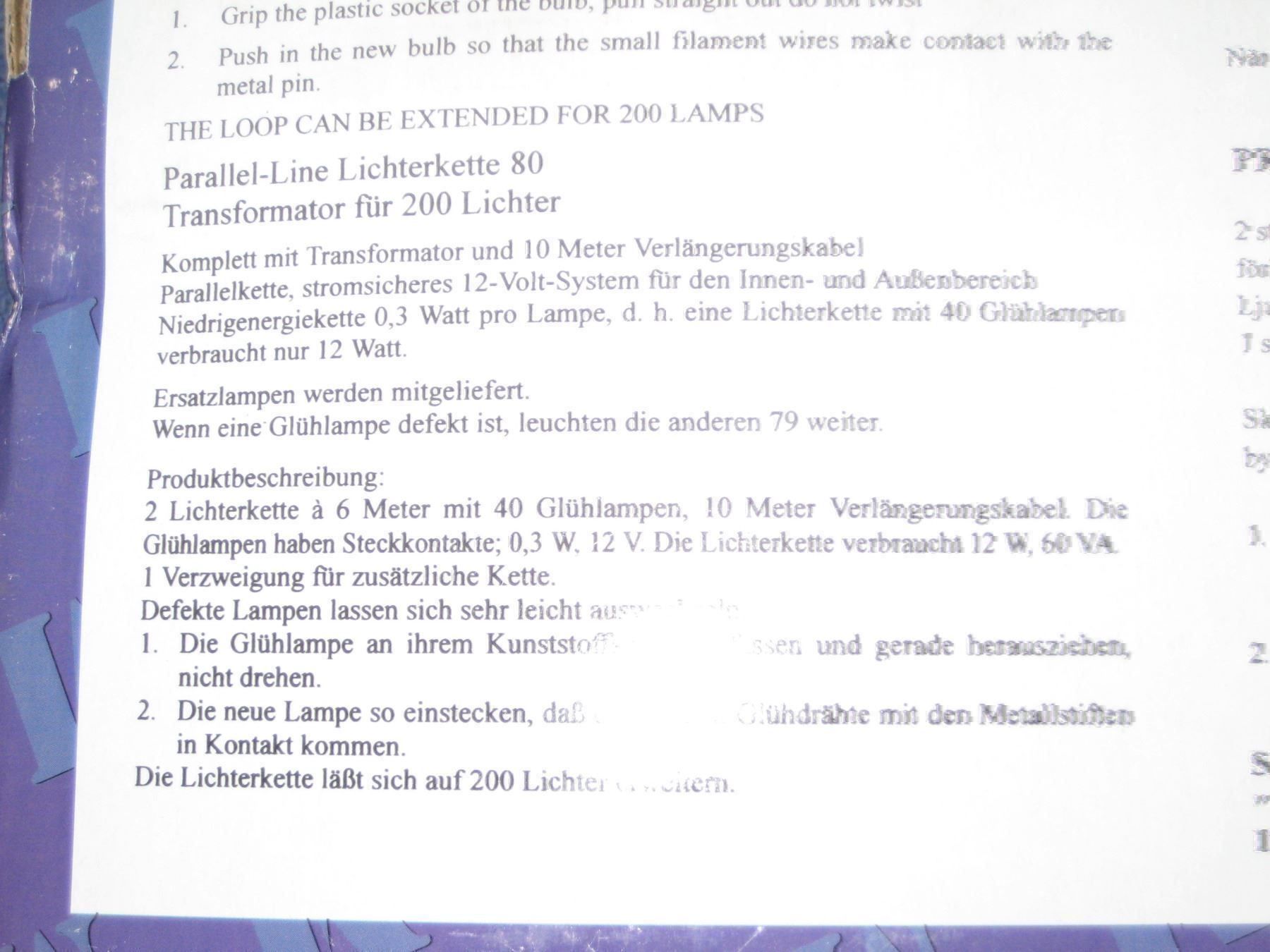 Lampade: SYS Tech Lichterkette – Nuovo (secondo la descrizione) da Neftenbach venduto da Werthe 2