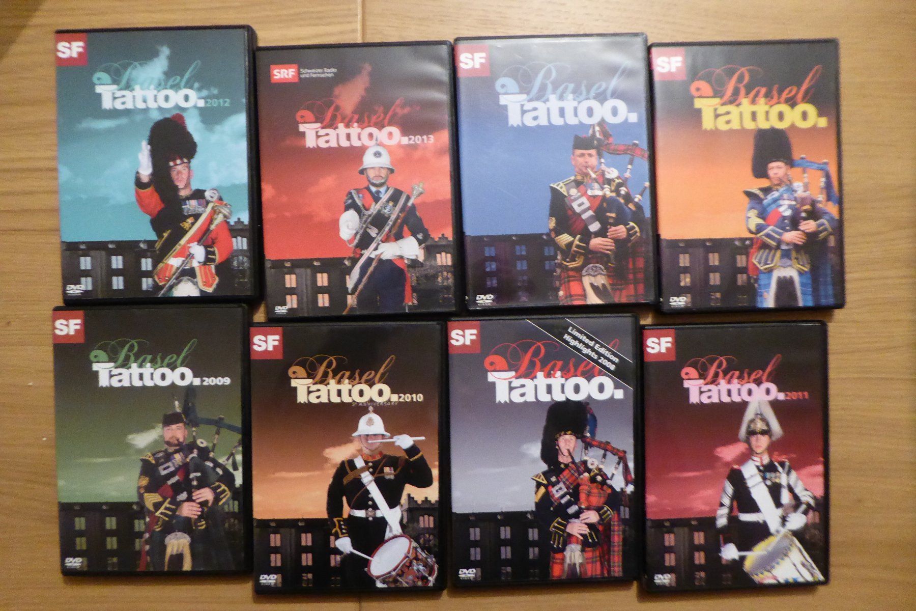 Alle DVDs: 8x DVD Military Tattoo Basel – Gebraucht aus Allschwil von Summelsarium 1