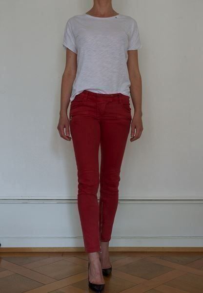 Jeans: (KOPIE) Balmain, jeans slim rouge, – Usato da Oberglatt ZH venduto da Hero1512