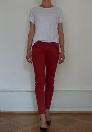 (KOPIE) Balmain, jeans slim rouge,
