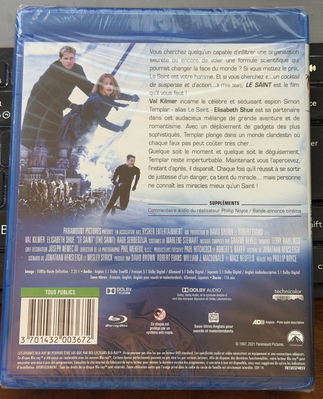 Tutti i DVDs: Le Saint (1997) - Blu-ray – Nuovo e nell'imballaggio originale da Semsales venduto da __Florian__ 2