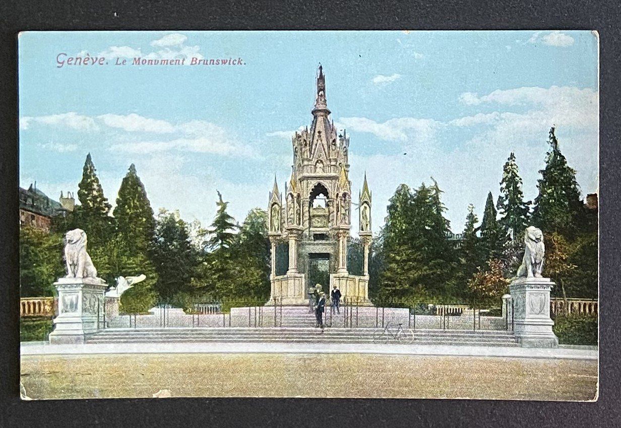 Ansichtskarten: AK Genève Le Monument Brunswick – Gebraucht aus Böckten von Hansi36
