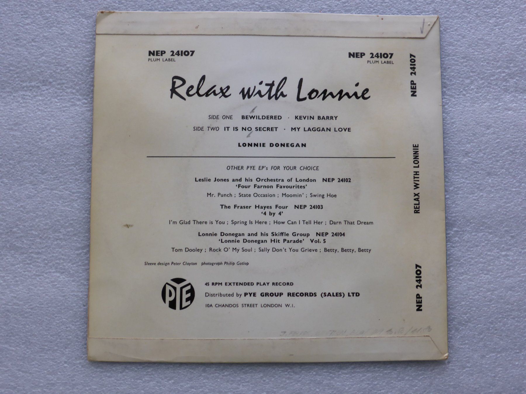 Vinyles: Vinyl Single   EP  LONNIE DONEGAN – D'occasion à Küssnacht am Rigi par Mondkinder 3