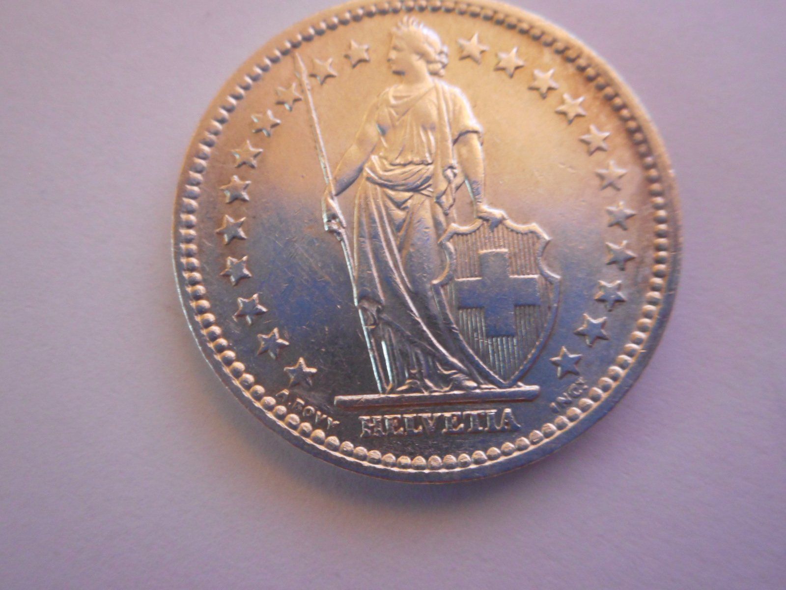 Alle Münzen: 2 Fr. 1945 silber  mit Patina – Neu (gemäss Beschreibung) aus Kriegstetten von pizlad2010 3