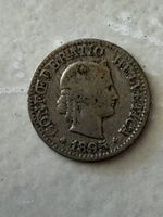 **CHF 0.10 / 10 Rappen Münze aus dem Jahre 1895**