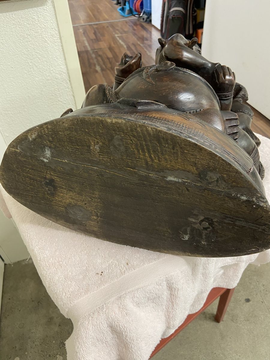 Sculture & Statue: Ganesha Figur Holz geschnitzt  – Usato da Dietikon venduto da brocki-eyra 5
