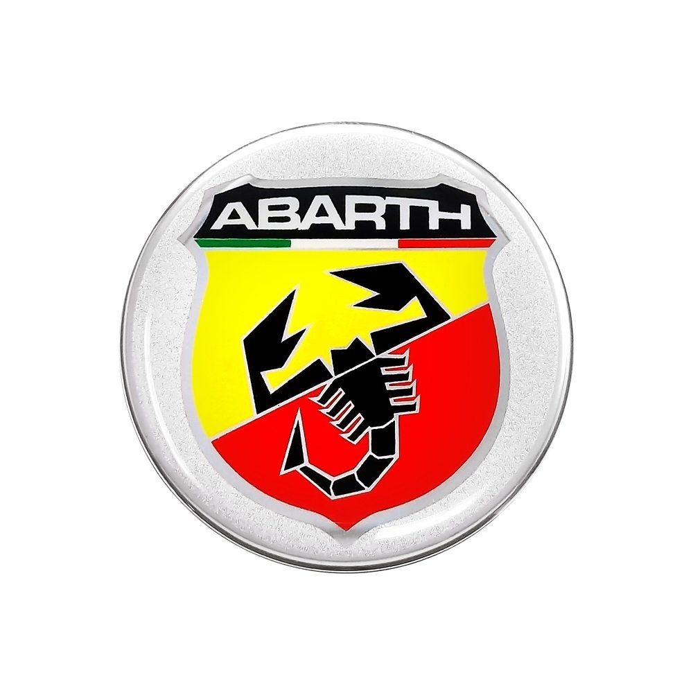 Aufkleber: Abarth Nabendeckel 3D Aufkleber Sticker 50mm Durchmesser – Neu und originalverpackt aus Goldach von SSRConzept