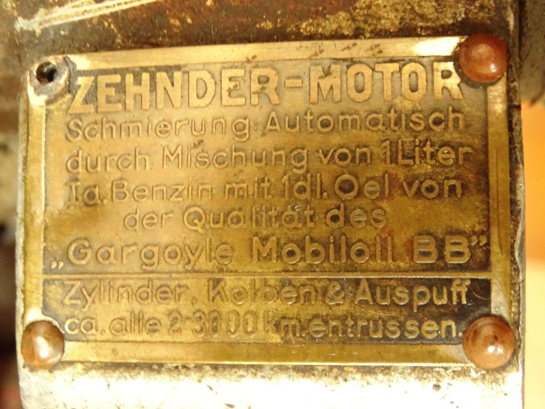 Motoren: Motor Zehnder Zehnderli 110 oder 120 ccm  Motorrad – Defekt aus Hirzel von Musicman03 8
