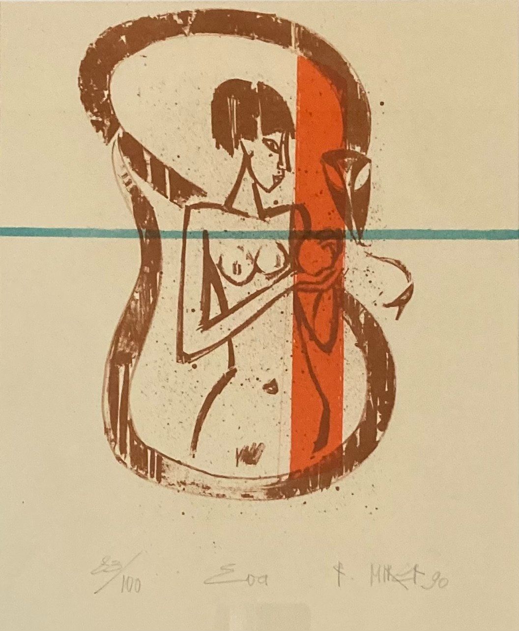 Grafica & Litografie: Rudolf Mirer, "Eva" – Usato da Einsiedeln venduto da Brocki59 1